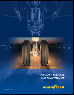 AIRCRAFT TIRE CARE AND MAINTENANCE REVISED - 10/04