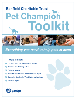 Toolkit Pet Champion Banfield Charitable Trust