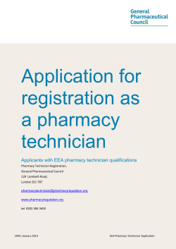 Application for registration as a pharmacy