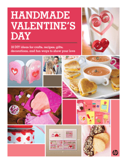 HANDMADE VALENTINE’S DAY 10 DIY ideas for crafts, recipes, gifts,