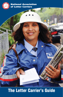 The Letter Carrier’s Guide National Association of Letter Carriers