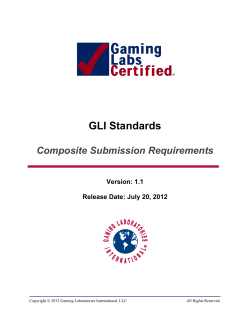 GLI Standards Composite Submission Requirements