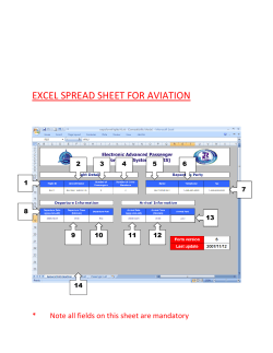 EXCEL SPREAD SHEET FOR AVIATION * 2