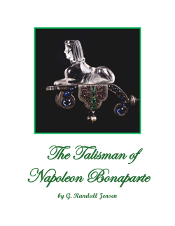 The Talisman of Napoleon Bonaparte by G. Randall Jensen