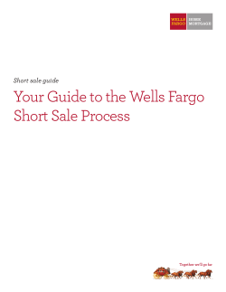 Your Guide to the Wells Fargo Short Sale Process Short sale guide
