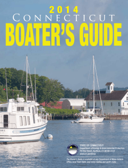 Boater’s Guide 2 0 1 4 State of ConneCtiCut
