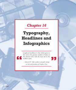 Typography, Headlines and Infographics Chapter 16