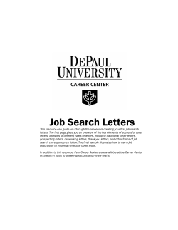 Job Search Letters