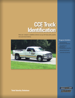 CCE Truck Identification