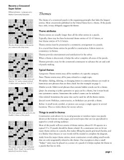Themes Become a Crossword Super Solver