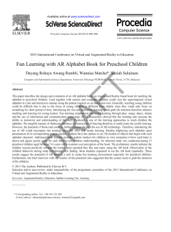Fun Learning with AR Alphabet Book for Preschool Children