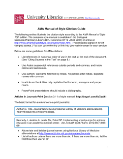 University Libraries  AMA Manual of Style Citation Guide