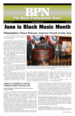 BPN June is Black Music Month The Black Professionals News