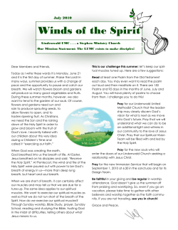 Winds of the Spirit July 2010