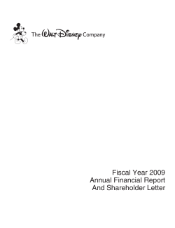 Fiscal Year 2009 Annual Financial Report And Shareholder Letter
