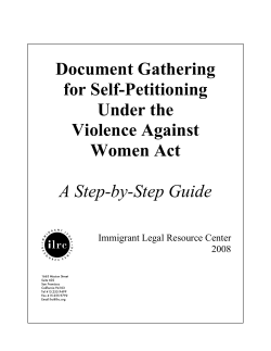A  Document Gathering for Self-Petitioning