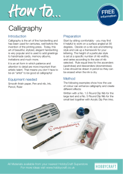 Calligraphy FREE Introduction Preparation