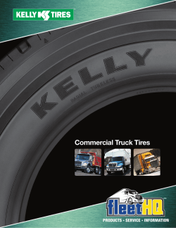 Commercial Truck Tires PRODUCTS SERVICE INFORMATION
