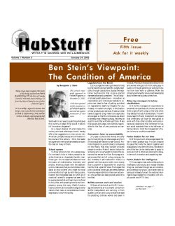 Ben  Steins  Viewpoint: Free Fifth  Issue