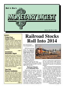 Railroad Stocks Roll Into 2014 Bull &amp; Bear’s Protect Your