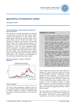 Quarterly Investment Letter