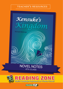 Kingdom READING ZONE Kensuke’s teacher’s resources