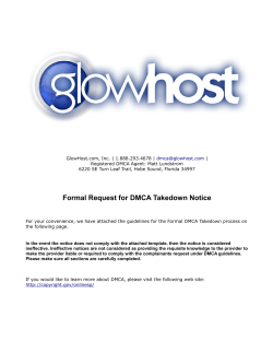 GlowHost.com, Inc. | 1.888.293.4678 | | Registered DMCA Agent: Matt Lundstrom
