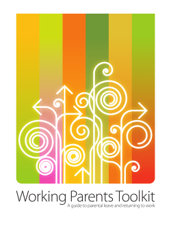Working Parents Toolkit EMMA WALSH KATE SYKES