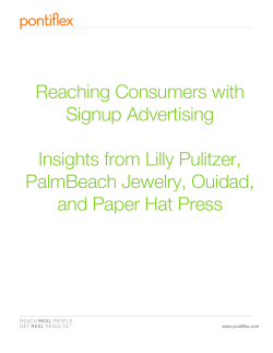 Reaching Consumers with Signup Advertising Insights from Lilly Pulitzer, PalmBeach Jewelry, Ouidad,