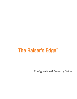 Configuration &amp; Security Guide