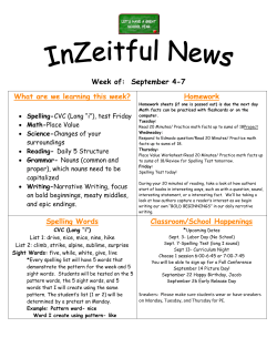 Week of:  September 4-7 What are we learning this week? Homework