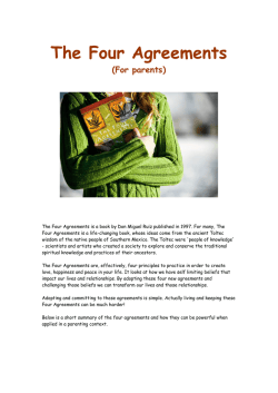 The Four Agreements  (For parents)