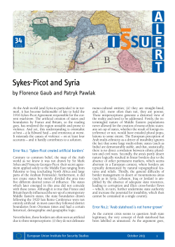 Sykes-Picot and Syria 34 by Florence Gaub and Patryk Pawlak