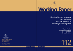 1 1 2 Working Paper Bretton-Woods systems,