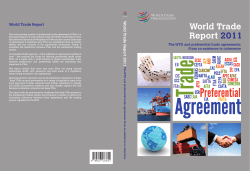 World Trade Report 2011 World Trade Report