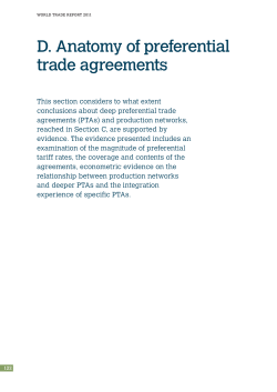 d. anatomy of preferential trade agreements