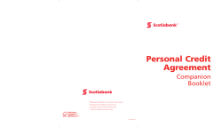 Personal Credit Agreement Companion Booklet