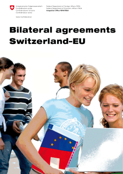 Bilateral agreements Switzerland–EU 1