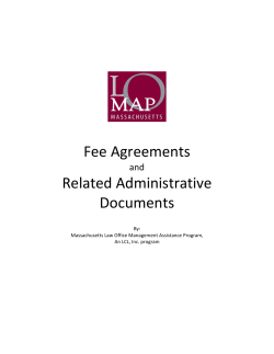 Fee Agreements Related Administrative Documents