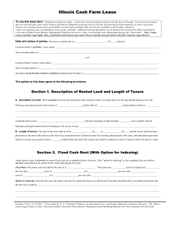 Illinois Cash Farm Lease To use this lease form