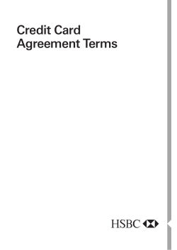Credit Card Agreement Terms