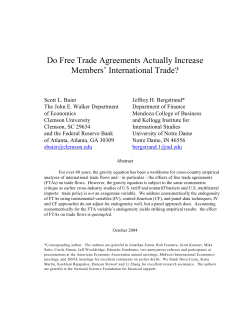 Do Free Trade Agreements Actually Increase Members’ International Trade?