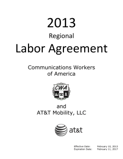 2013 Labor Agreement Regional