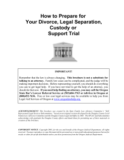 How to Prepare for Your Divorce, Legal Separation, Custody or Support Trial