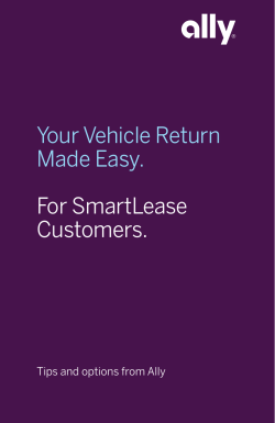 Your Vehicle Return Made Easy. For SmartLease Customers.