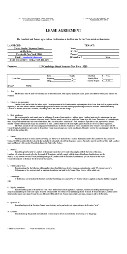 LEASE AGREEMENT