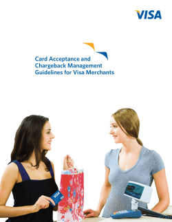 Card Acceptance and Chargeback Management Guidelines for Visa Merchants
