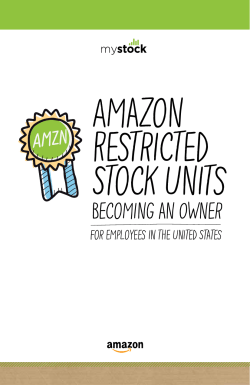 Amazon Restricted Stock Units Becoming an Owner