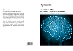 15 Years  of the Information Technology Agreement