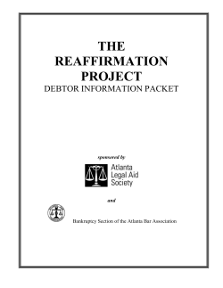 THE REAFFIRMATION PROJECT